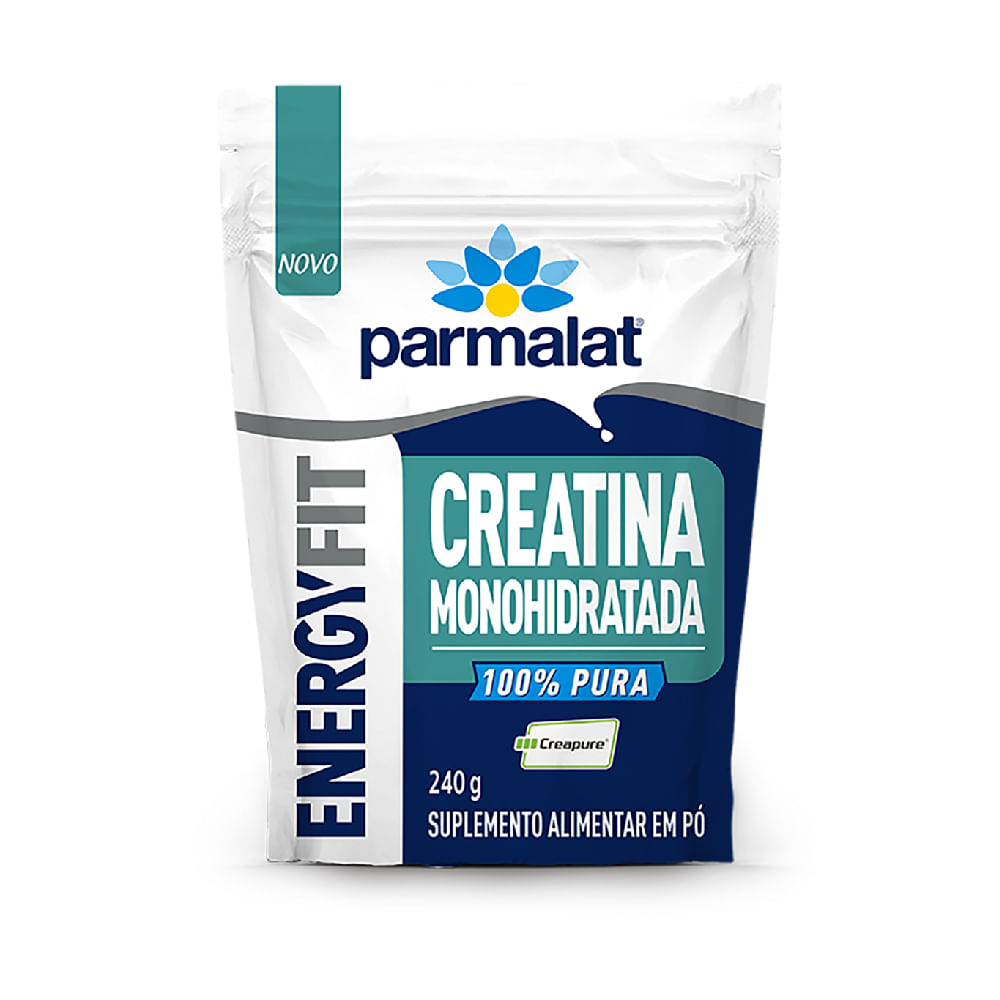 Creatina Em Pó Energyfit 100% Pura Parmalat 240G