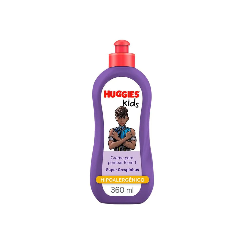 Creme De Pentear 5 Em 1 Super Crespinhos Huggies Kids 360ml