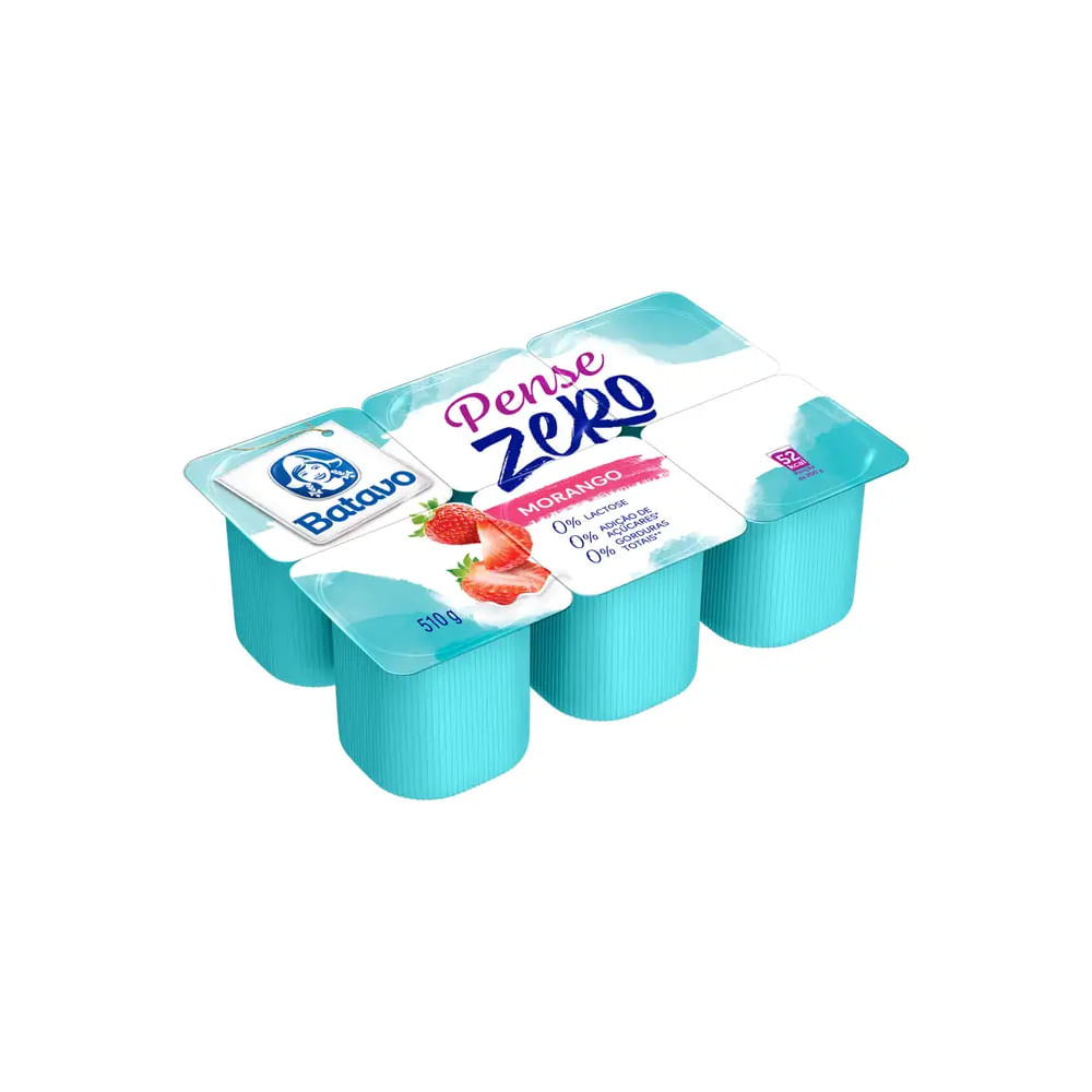 Iogurte Morango Zero Lactose Pense Zero 510g