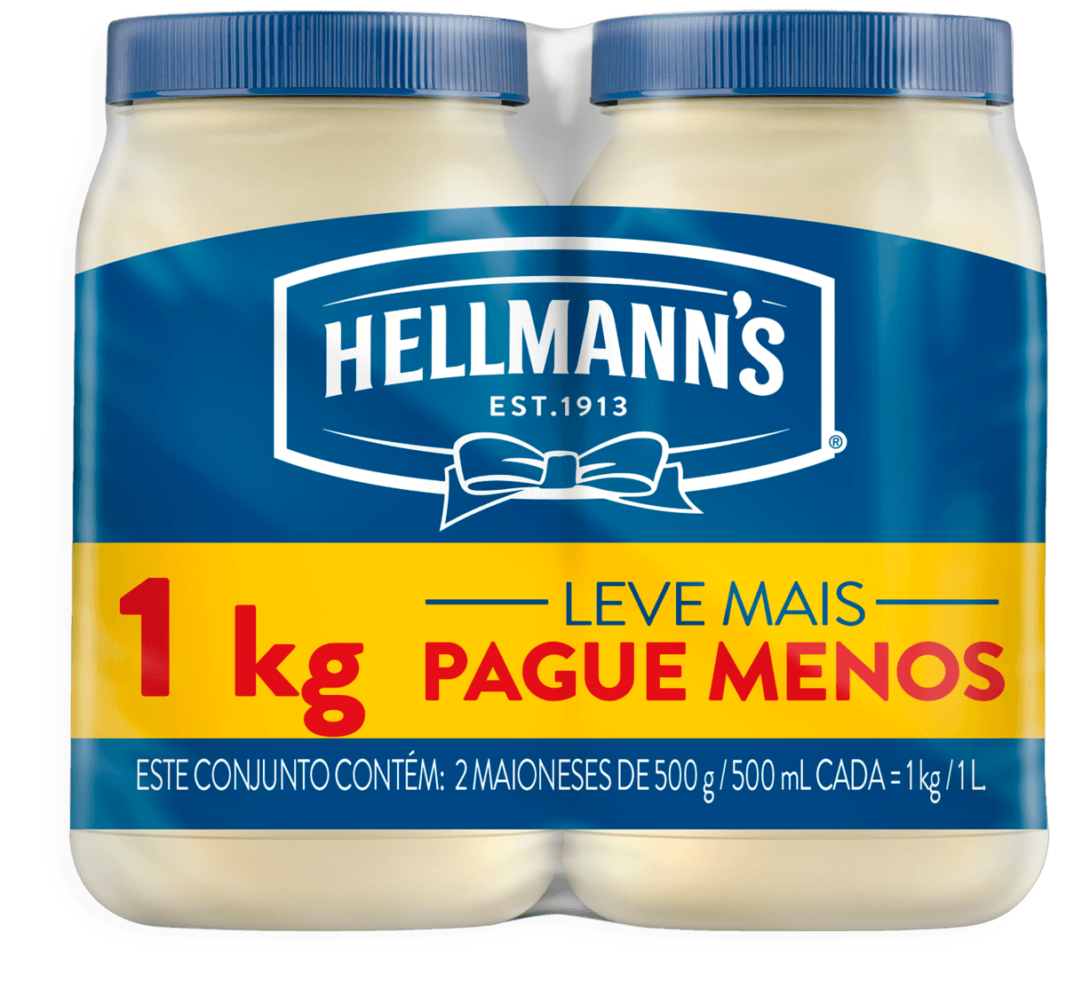 Pack Maionese Hellmann's 500g Com 2 Unidades