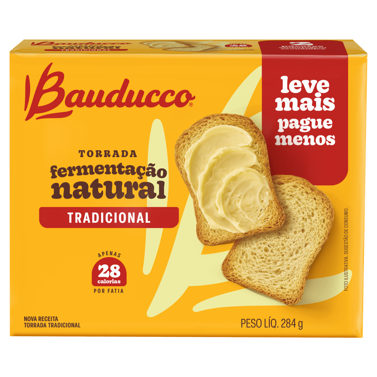 Torrada Salgada Bauducco 284g
