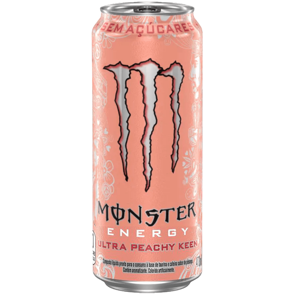 Energético Monster Energy Peach Zero Lata 473ml