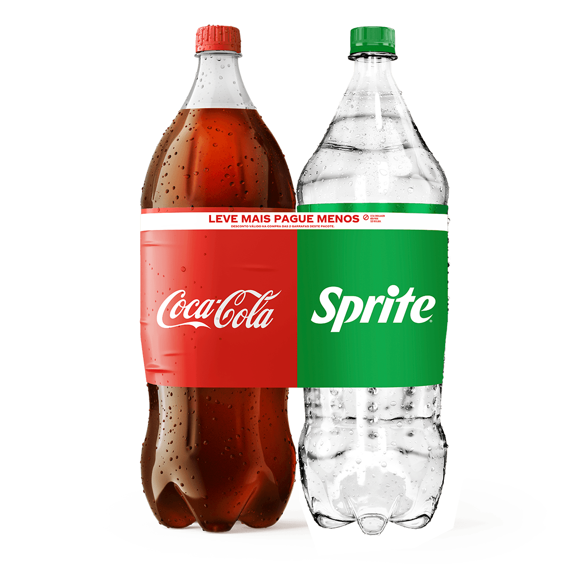 Kit Refrigerante Coca-Cola Original 2L e Sprite Limão 2L