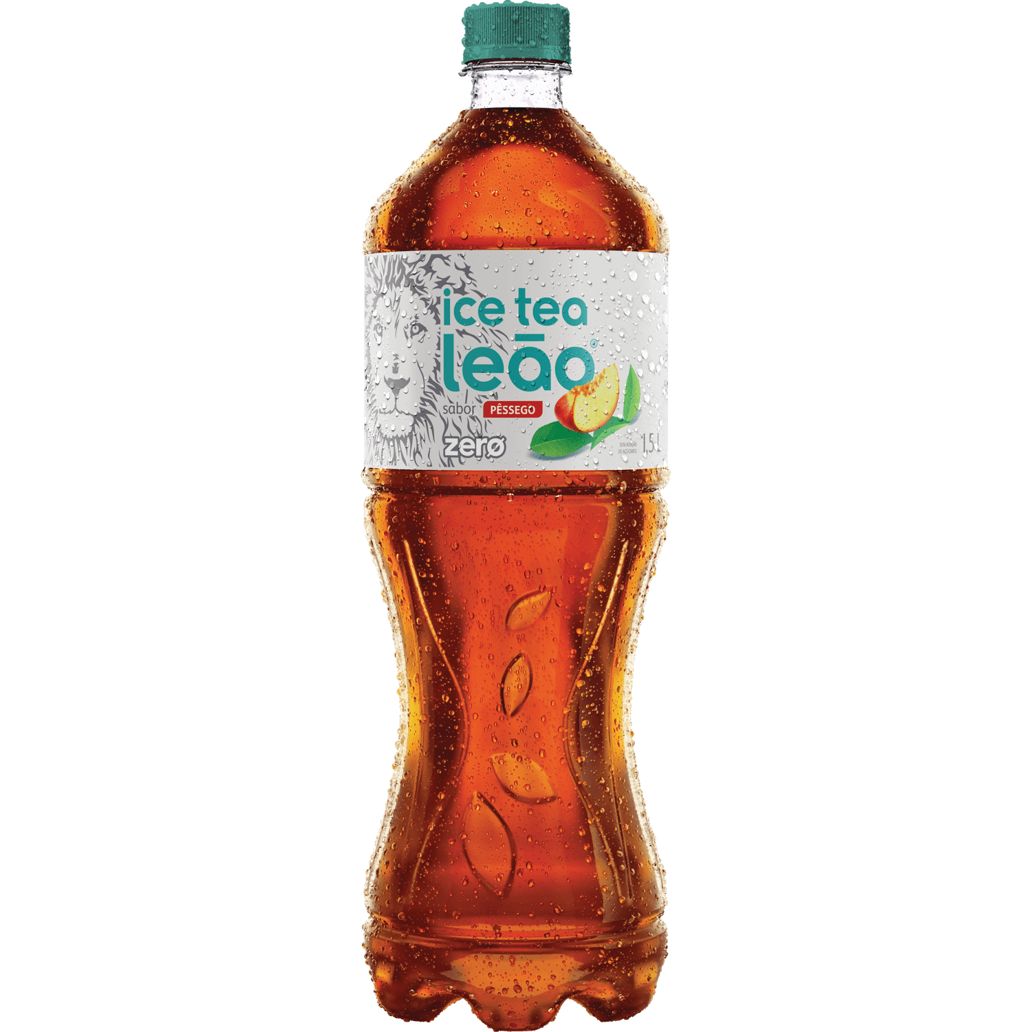 Chá ice tea sabor pêssego zero Leão 1,5 litros