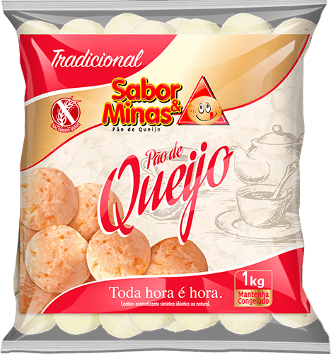 Pão de Queijo Congelado Sabor & Minas 1kg