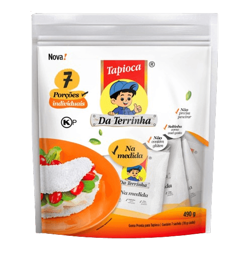 Tapioca Da Terrinha Na Medida 7 Porções 490g