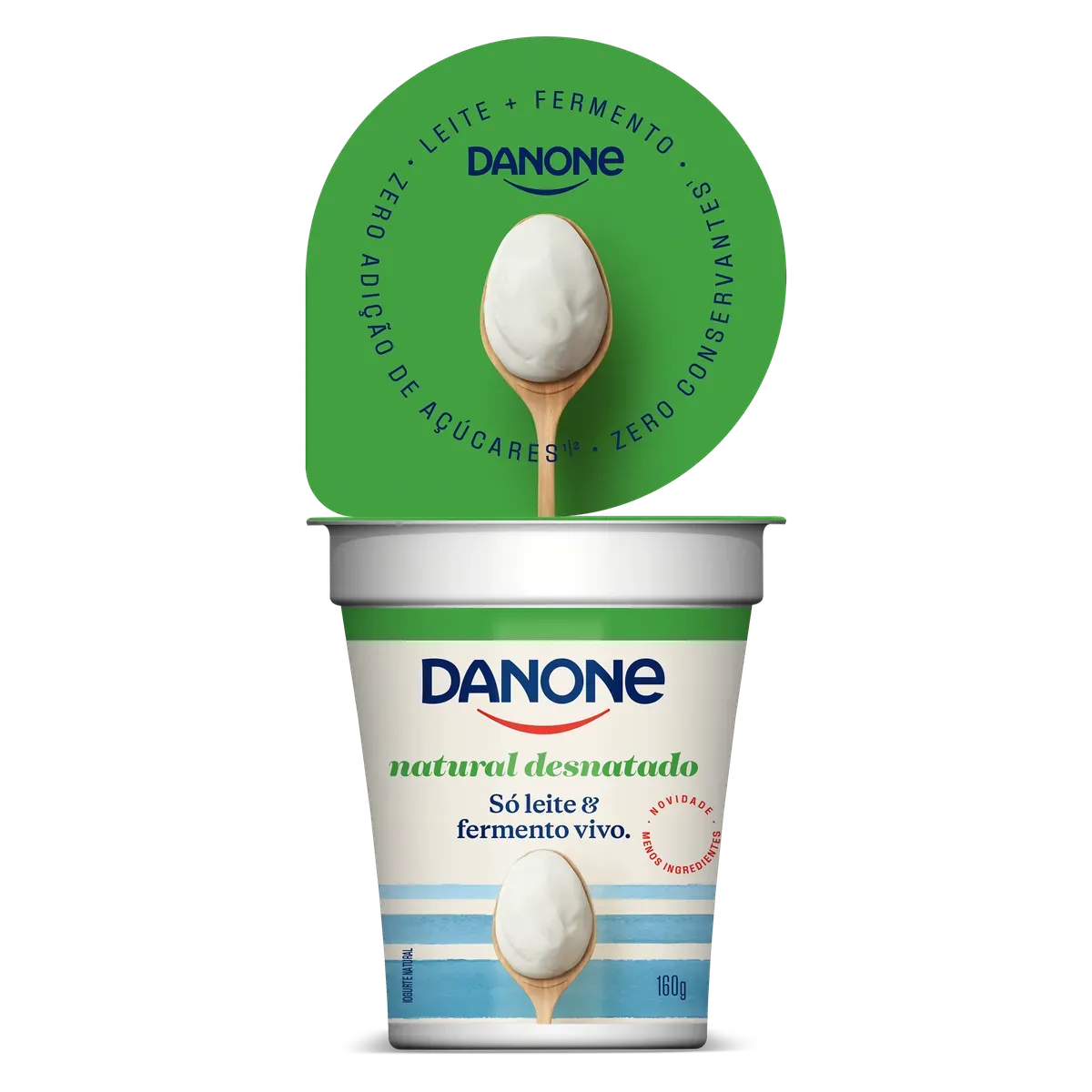 Iogurte Desnatado Natural Danone Copo 160g