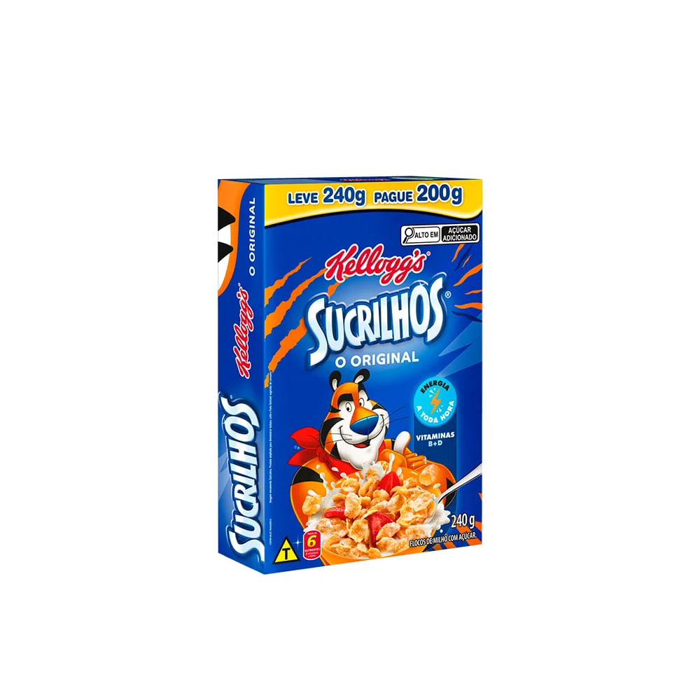 Cereal Kelloggs Original Sucrilhos Leve 240G Pague 200G
