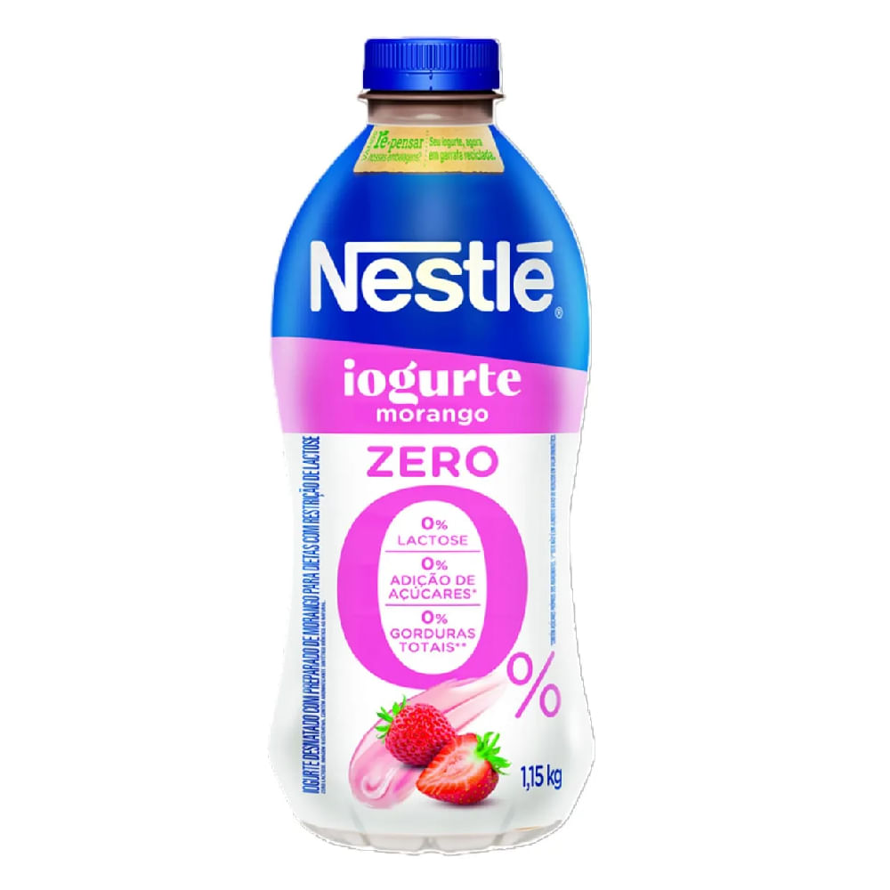 Iogurte Sabor Morango Zero Nestlé 1,15Kg