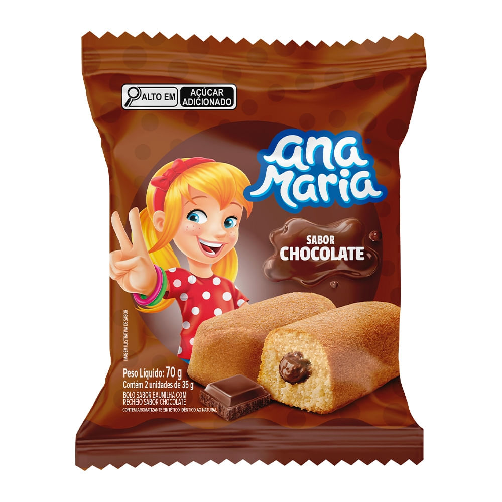 Bolinho Ana Maria Sabor Chocolate 70g