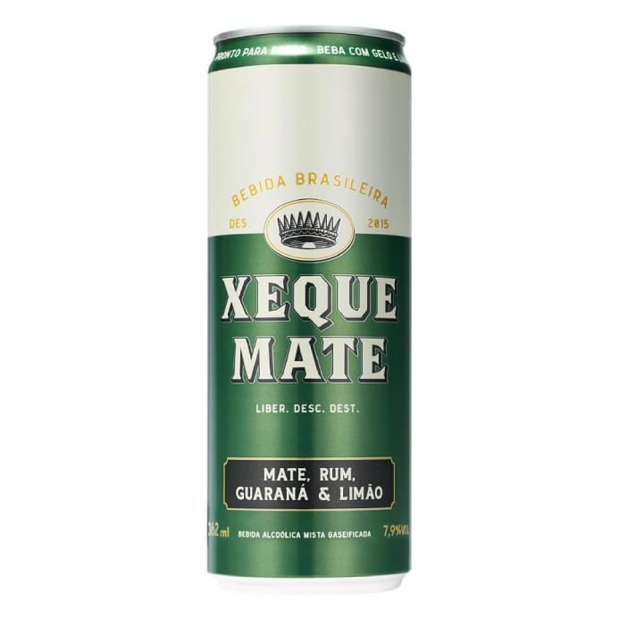 Bebida Mista Mate, Tum, Guaraná & Limão Xeque Mate 362Ml