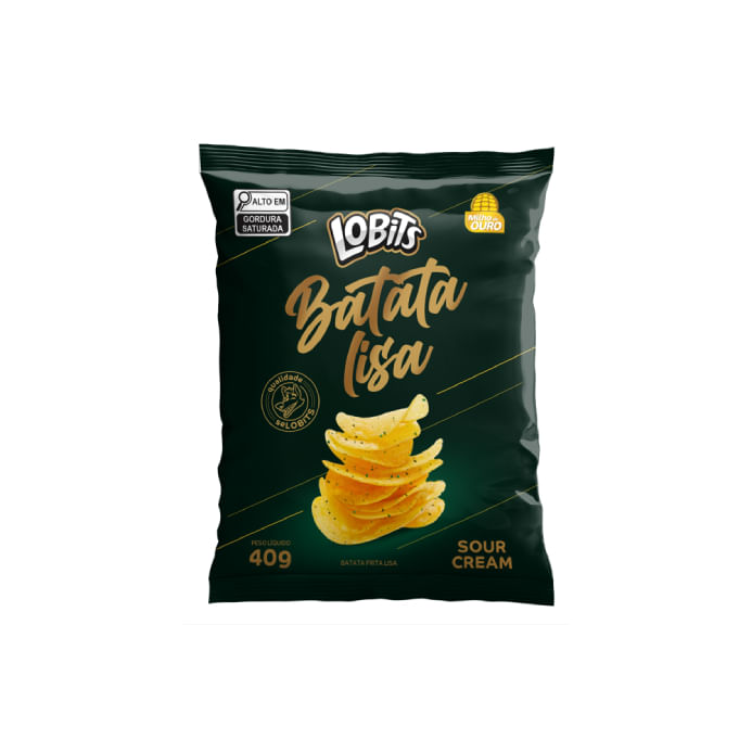 Batata Lisa Sour Cream Lobits 40G