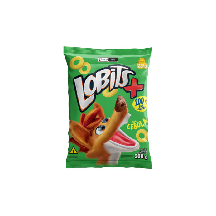 Salgadinho Sabor Cebola Lobits 200G