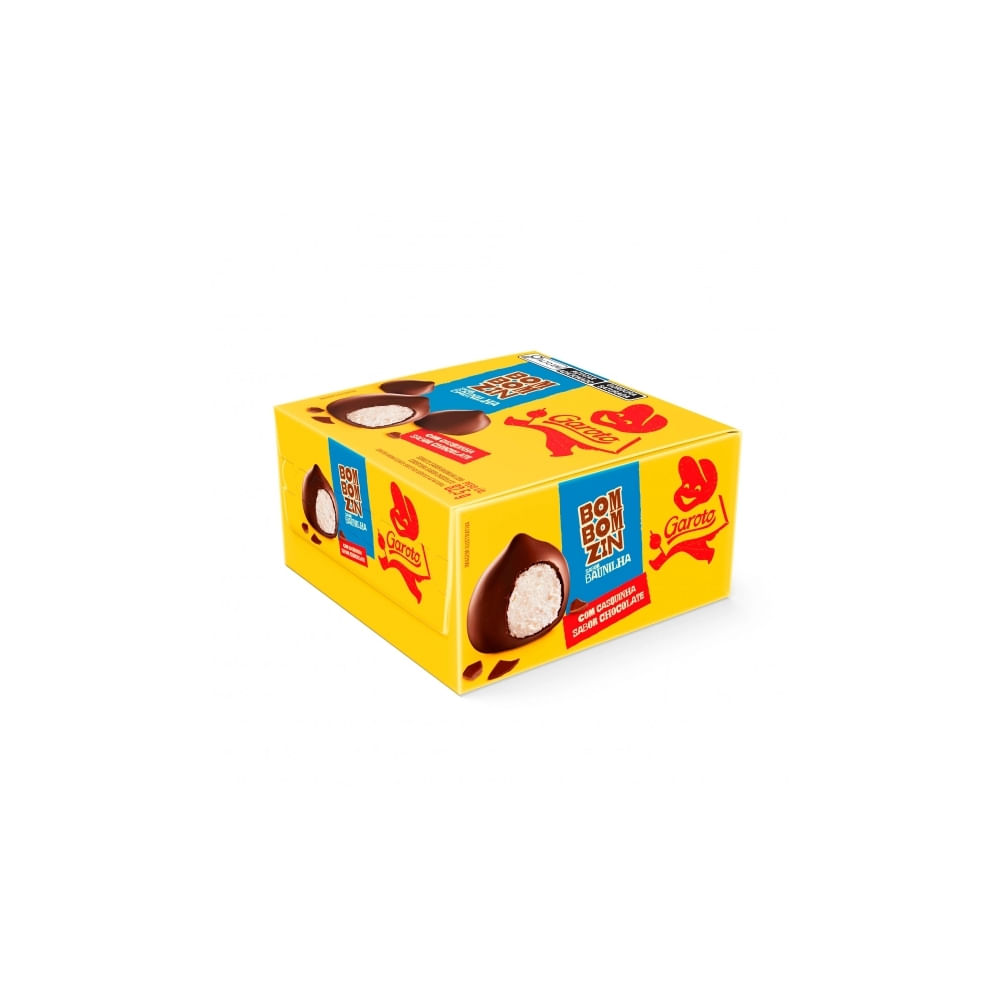Sorvete Bombomzin Sabor Baunilhacom Casquinha De Chocolate Garoto 82,5G