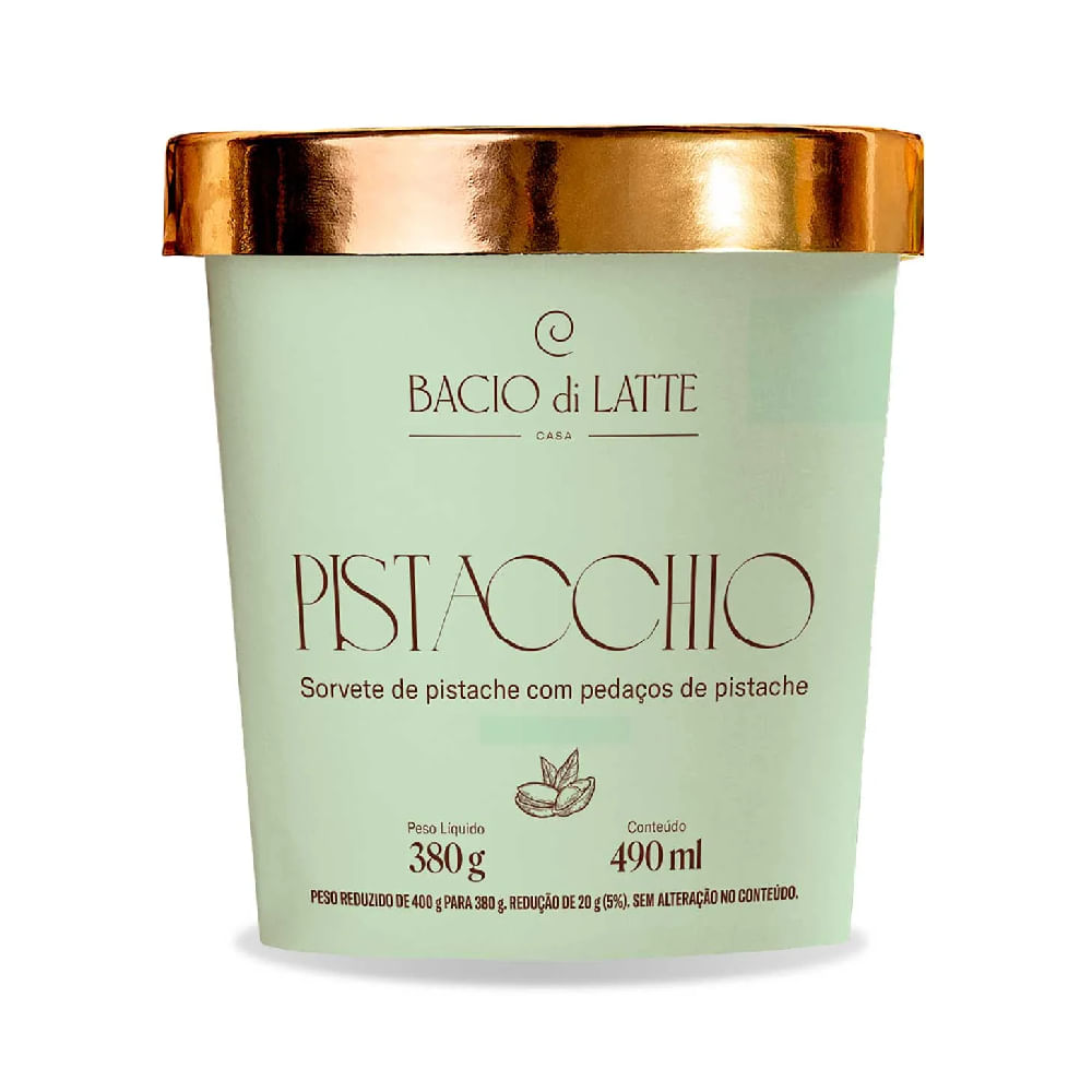 Sorvete Pistacchio Bacio Di Latte 380G