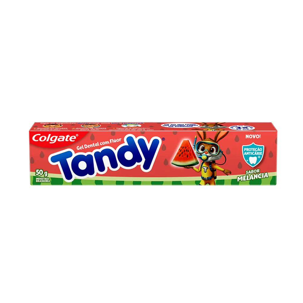 Creme Dental Infantil Melancia Com Flúor Tandy 50G