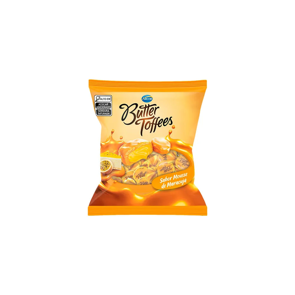 Bala Sabor Mousse De Maracujá Butter Toffees 90G