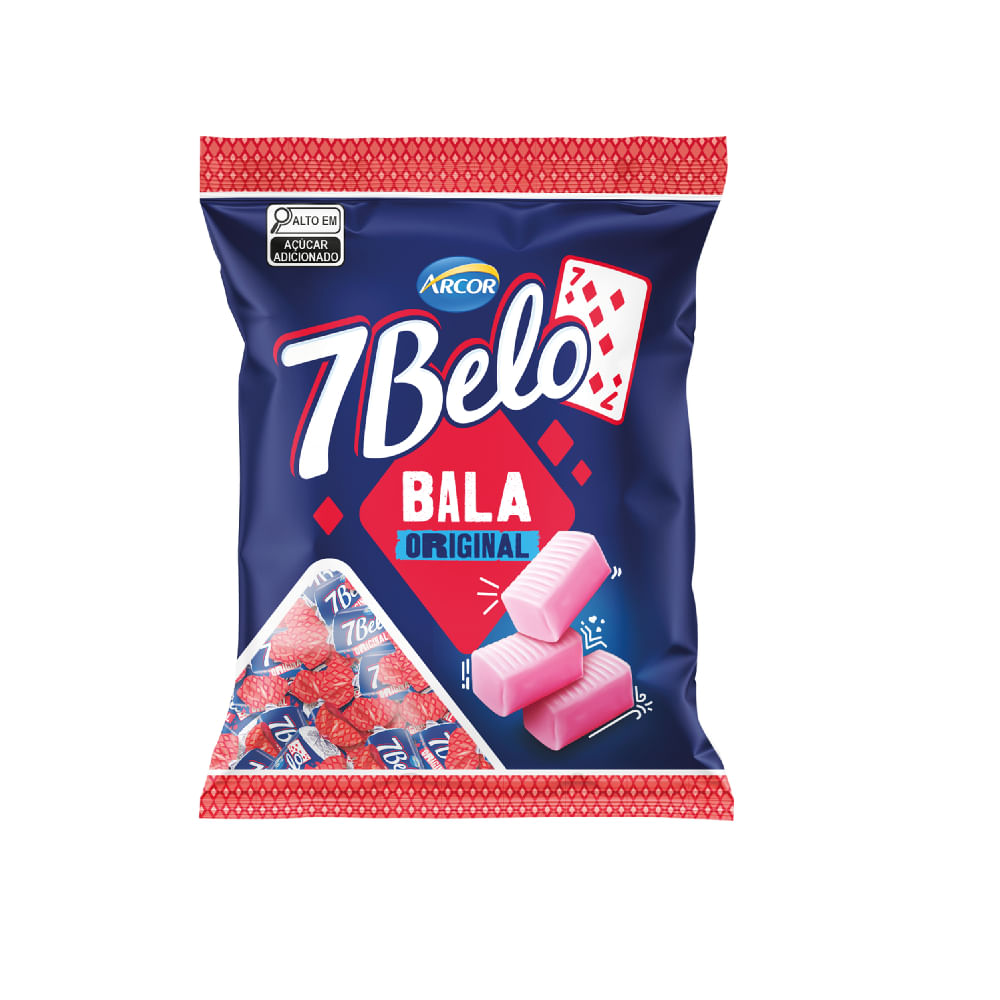 Bala Sabor Framboesa 7 Belo 90G