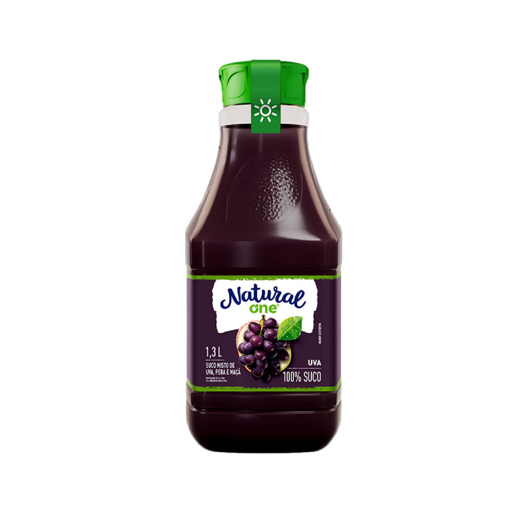 Suco Uva, Pera E Maçã 100% Natural One 1,3L