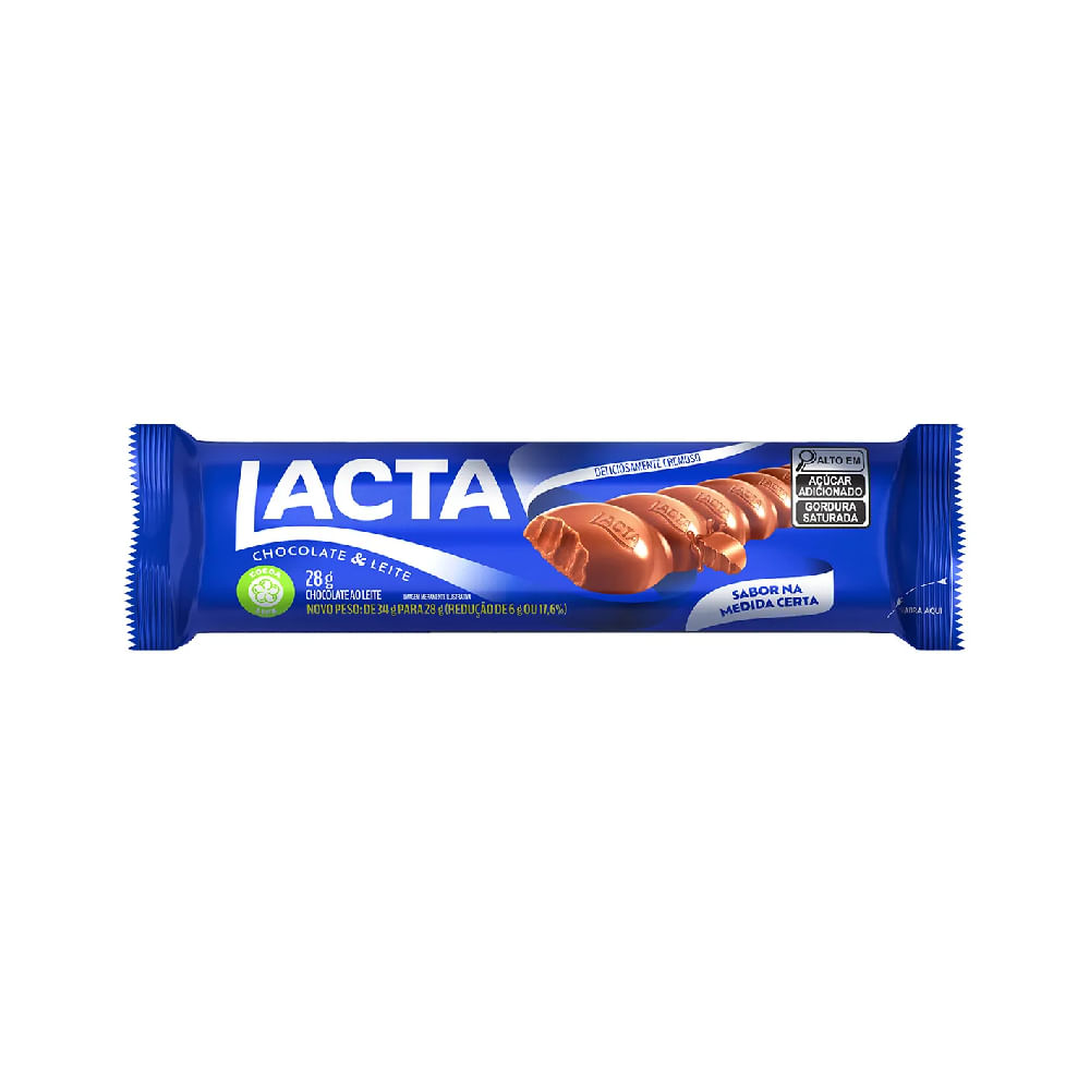 Chocolate & Leite Lacta 28G