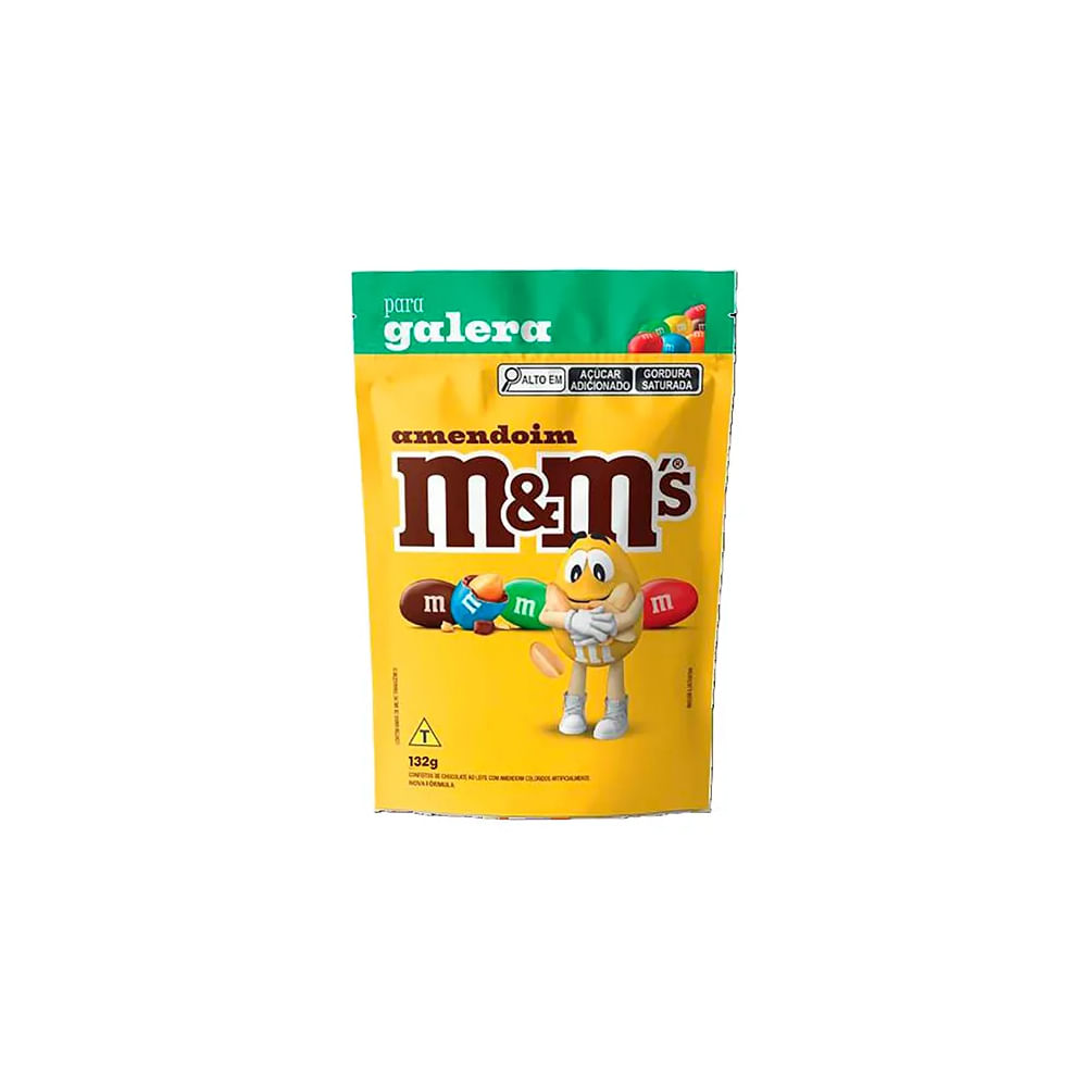 Confeito De Chocolate Ao Leite Com Amendoim M&M´S 132G
