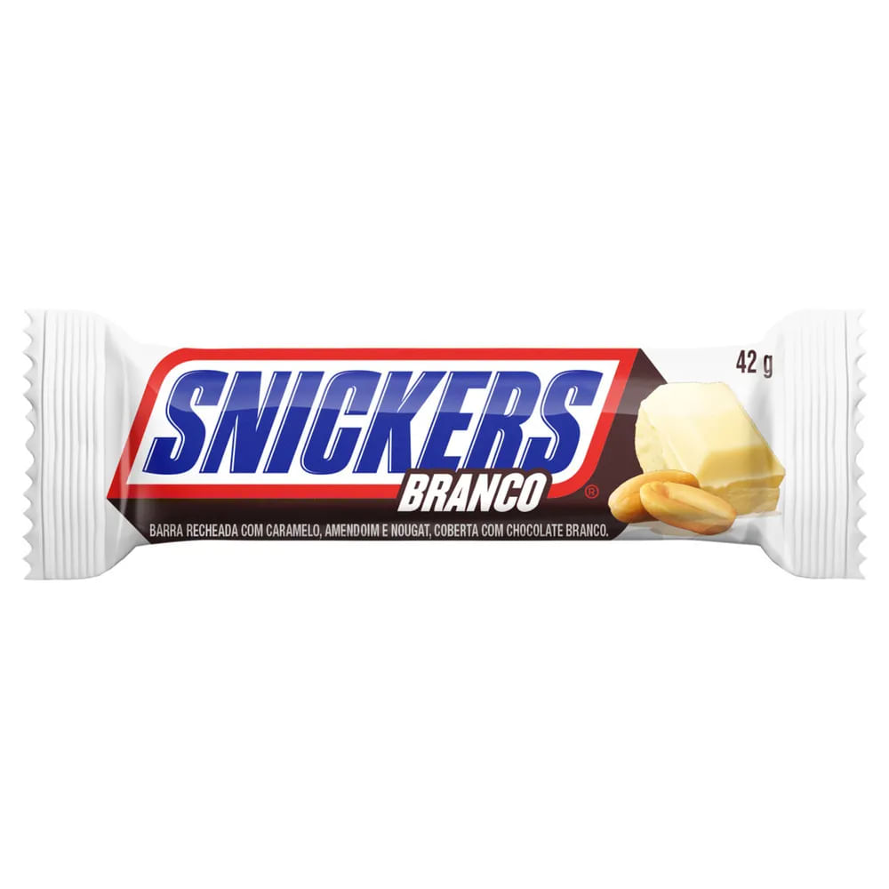 Chocolate Branco Snickers 42G