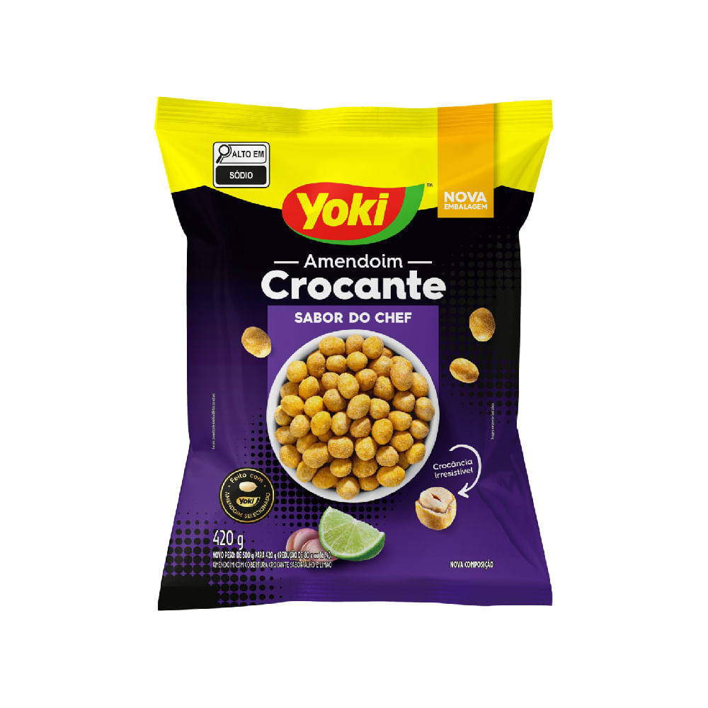 Amendoim Crocante Sabor Do Chef Yoki 420G