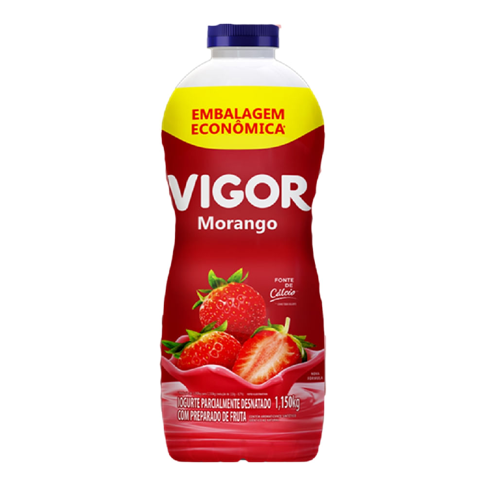 Iogurte Sabor Morango Vigor 1,15Kg