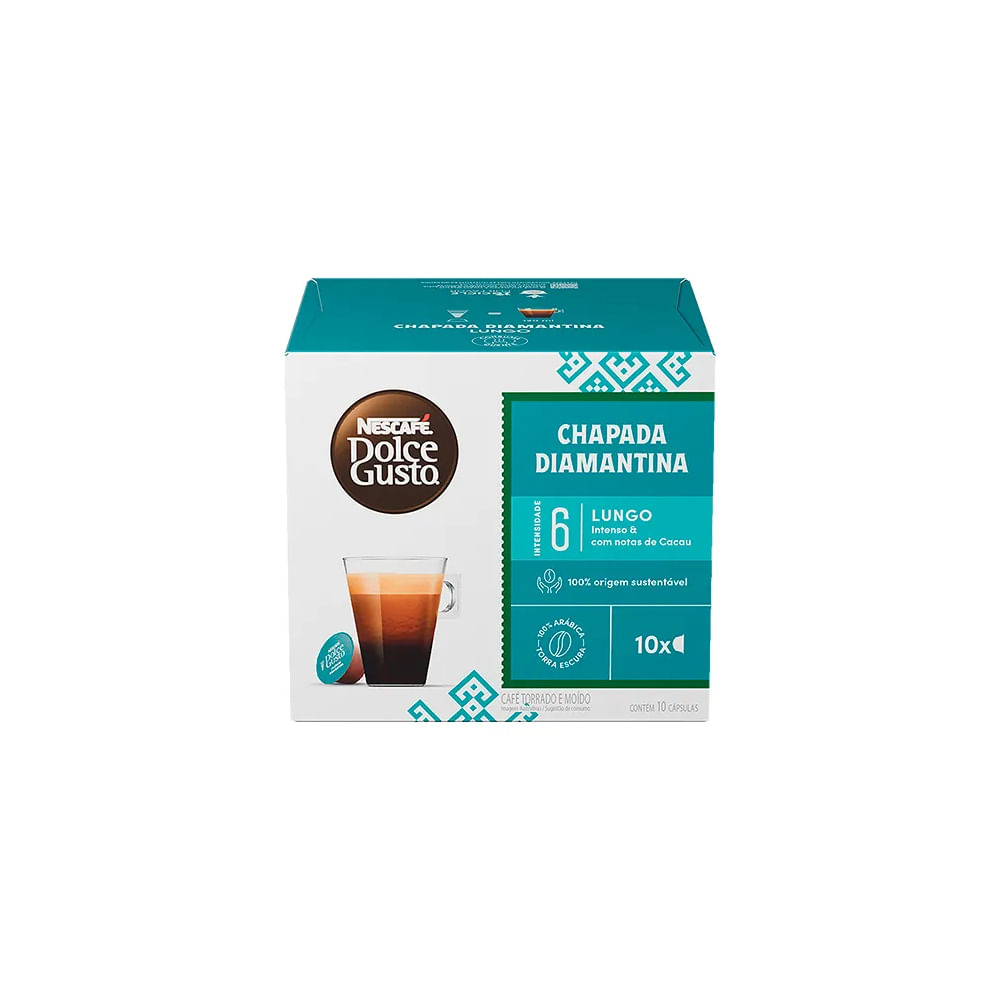 Cápsula De Café Chapada Diamantina Intensidade 6 Dolce Gusto 60G Com 10 Unidades