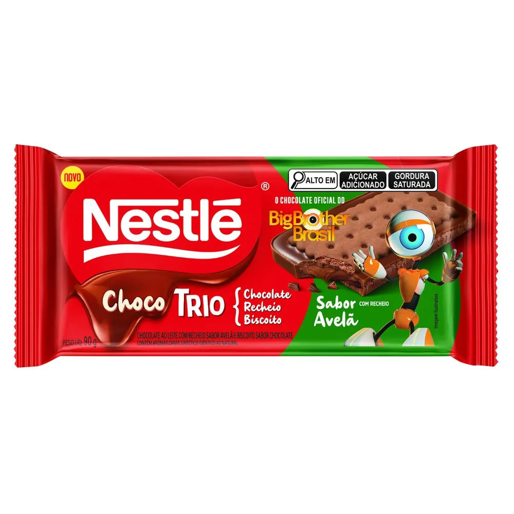 Choco Trio Sabor Avelã Nestlé 90G