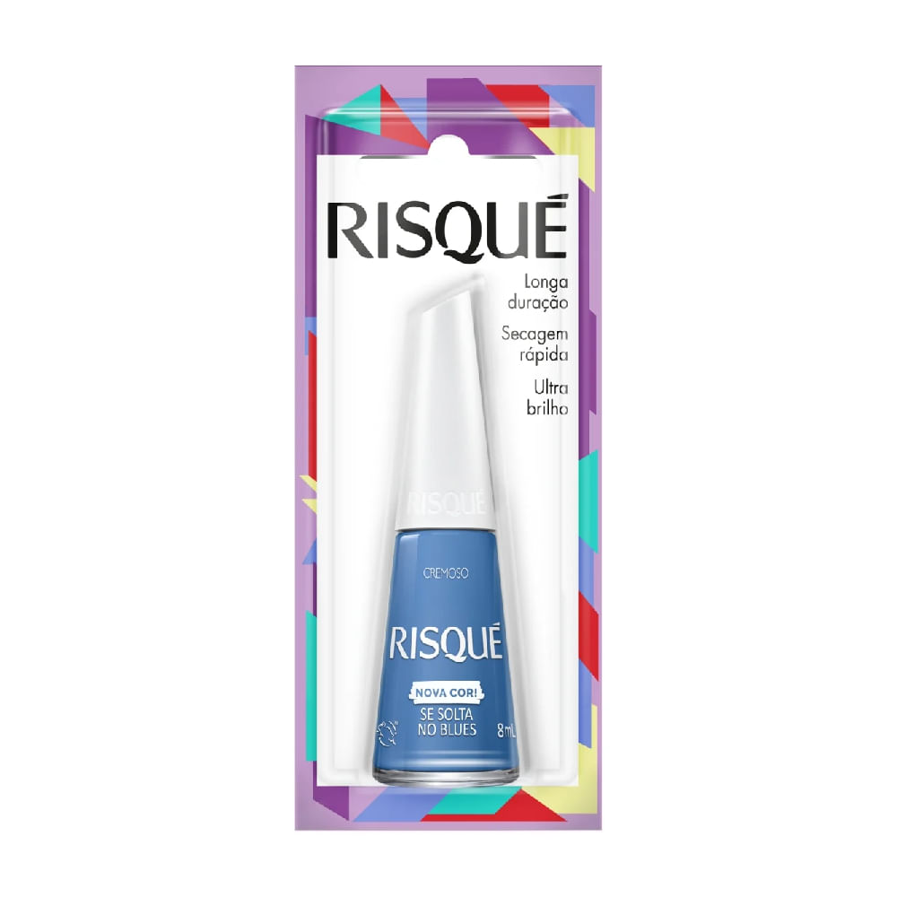 Esmalte Cremoso Se Solta No Blues Risqué 8Ml