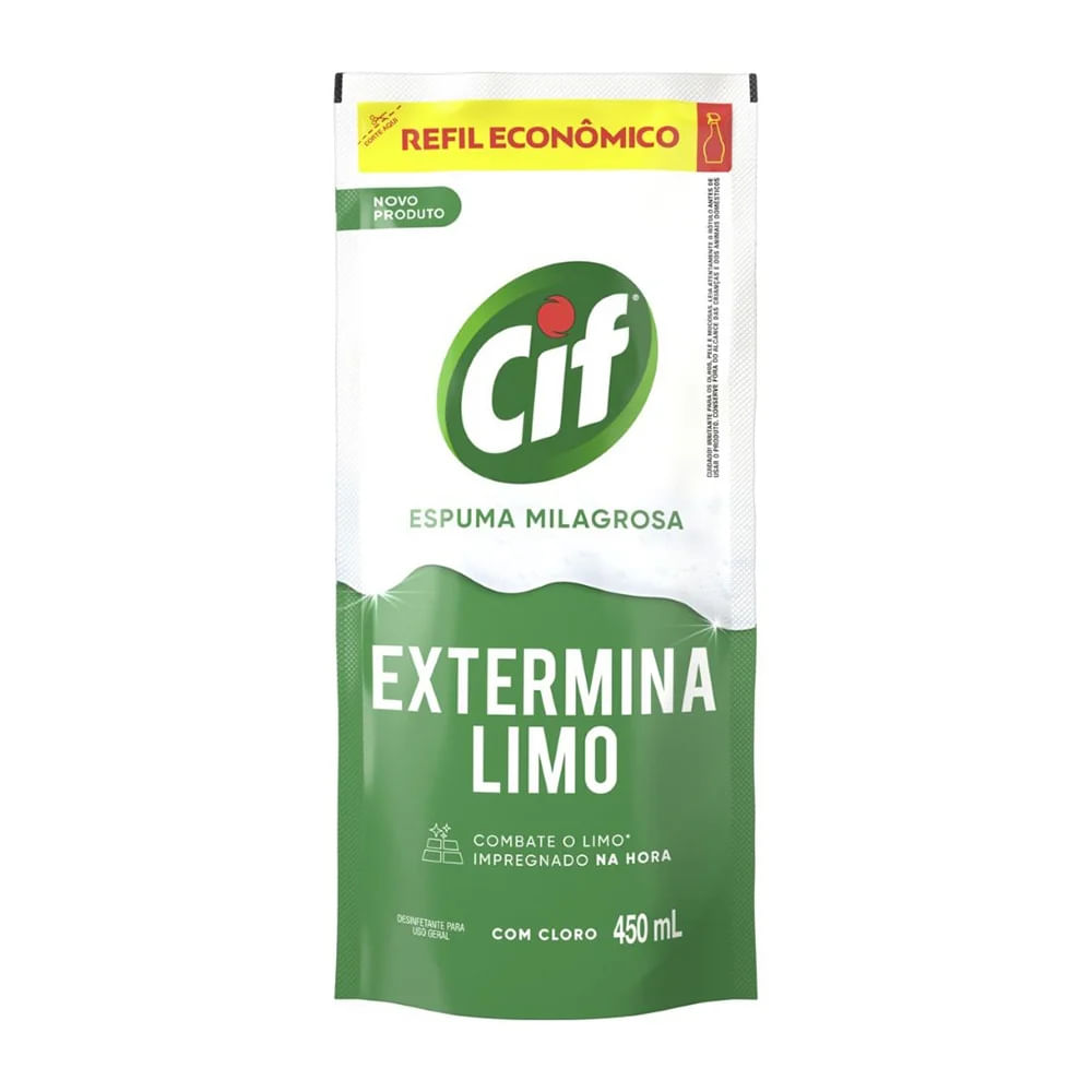 Espuma Milafrosa Extermina Limo Refil Cif 450Ml