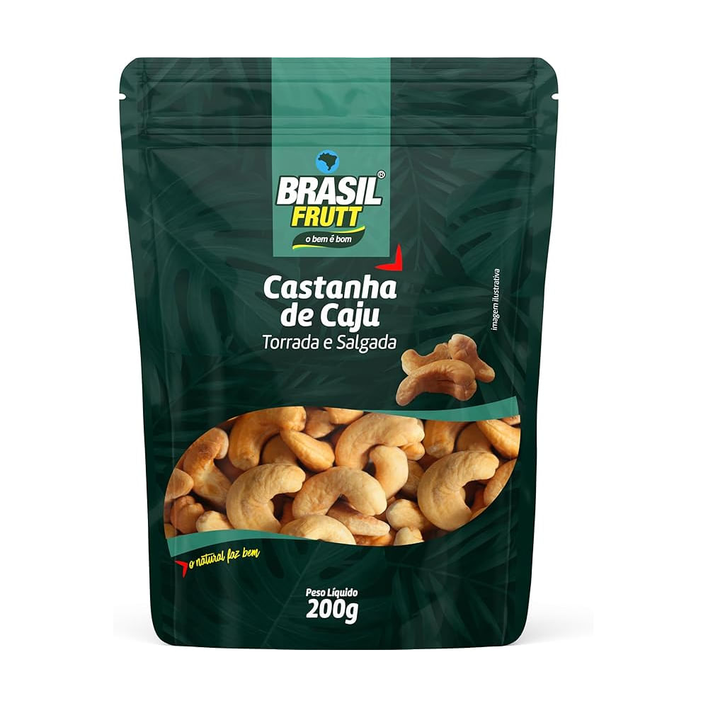 Castanha De Caju Torrada E Salgada Brasil Frutt 200G