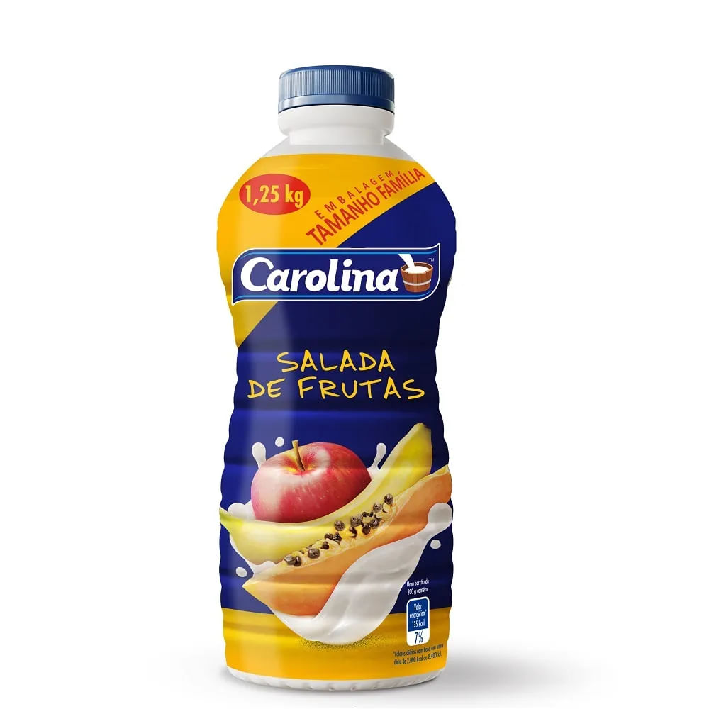 Bebida Láctea Sabor Salada De Frutas Carolina 1,25Kg