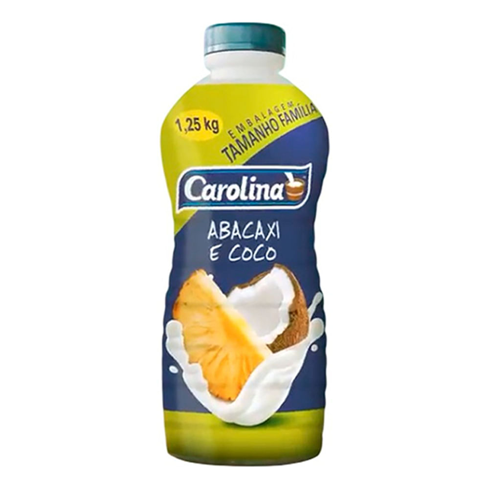 Bebida Láctea Sabor Abacaxi Com Coco Carolina 1,25Kg