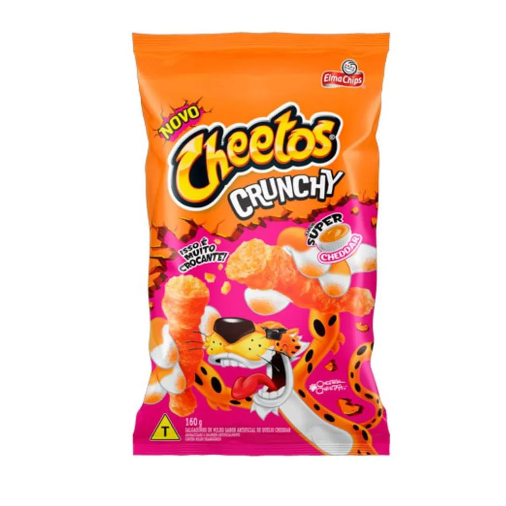 Salgadinho Crunchy Sabor Cheddar Cheetos 160G