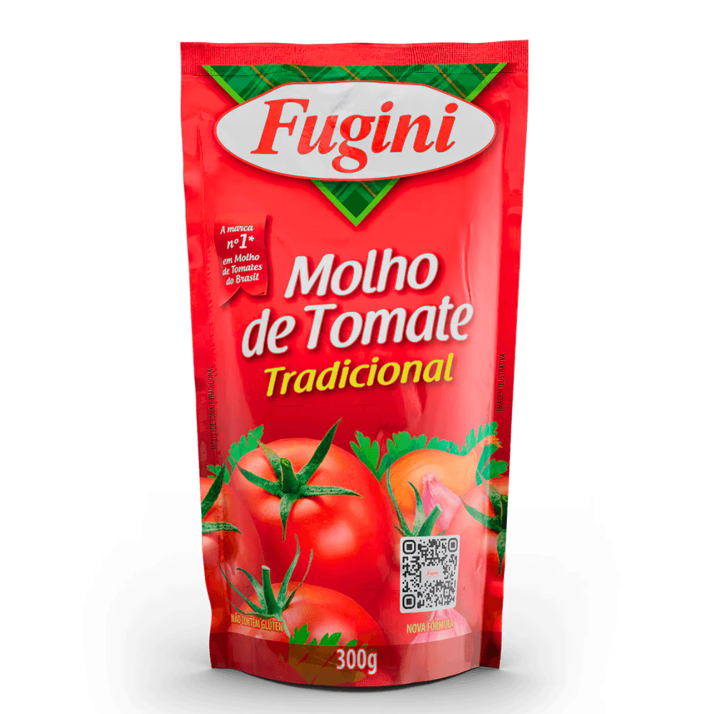 Molho de Tomate Tradicional Sachê Fugini 300g
