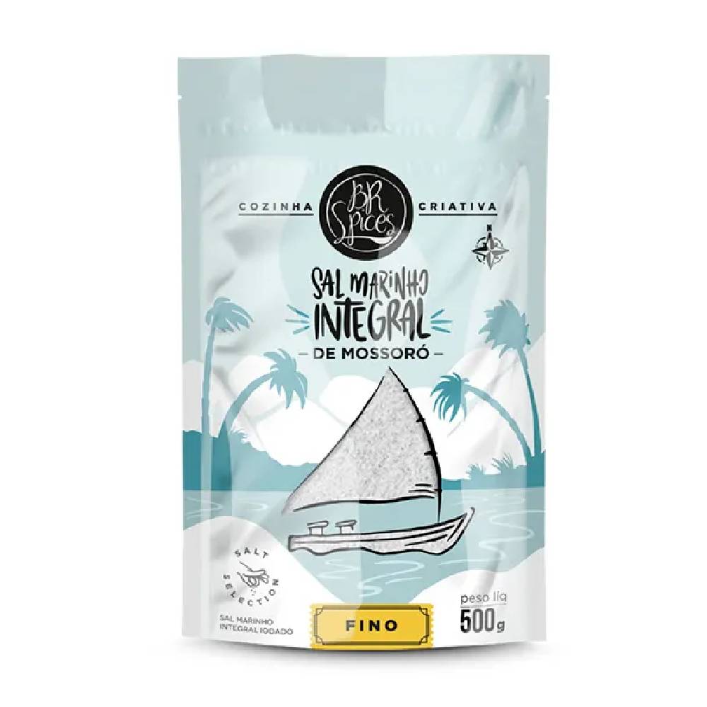 Sal Marinho Fino Integral De Mossoró Br Spices 500G
