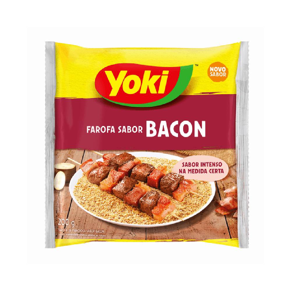 Farofa De Mandioca Sabor Bacon Yoki 200G