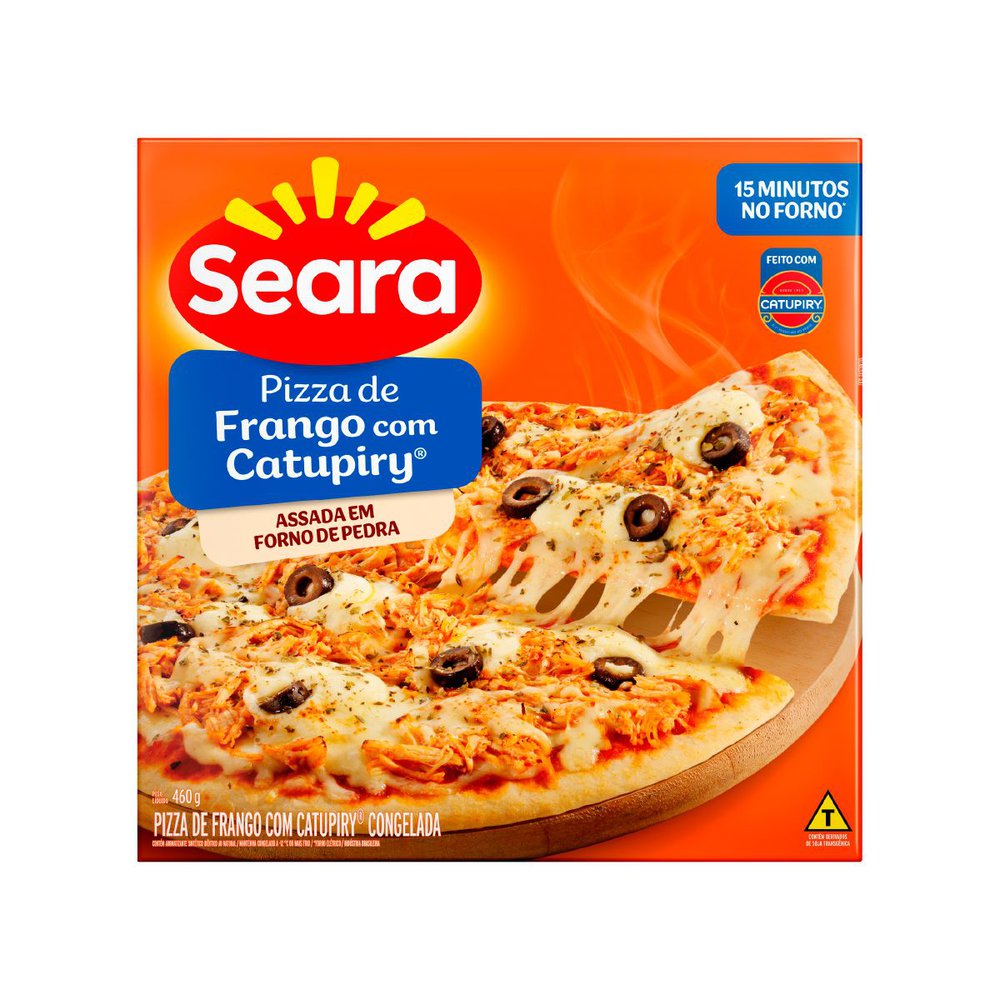 Pizza Congelada Frango com  Catupiry Seara 460g