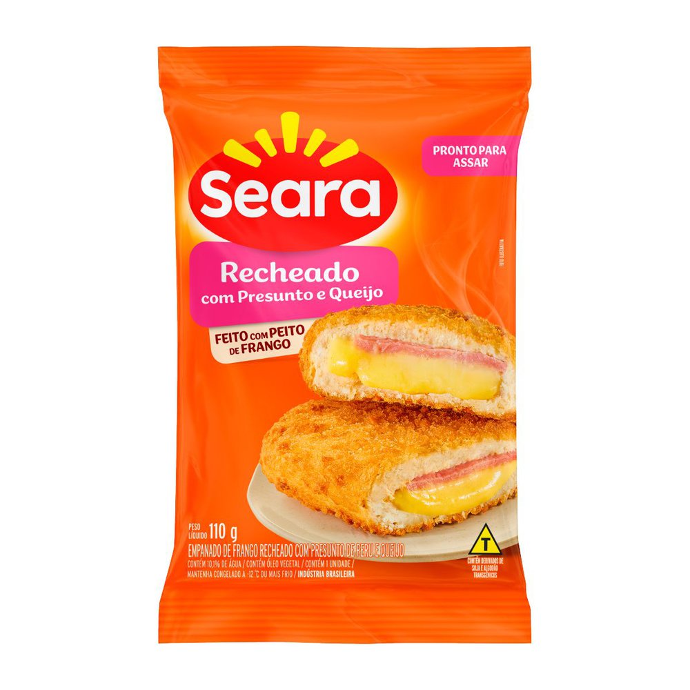 Frango Empanado Seara Recheado com Presunto e Queijo 110g