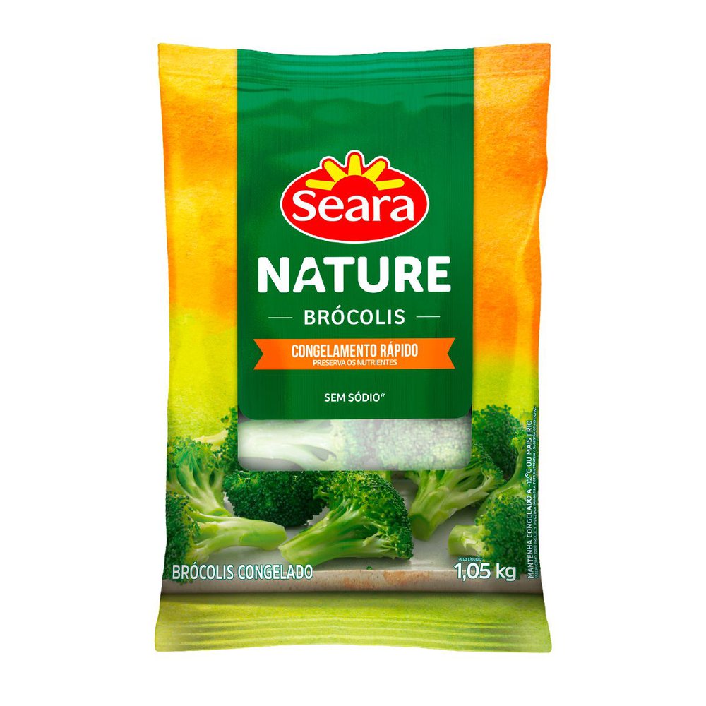 Brócolis florete congelado Seara Nature 1,05kg