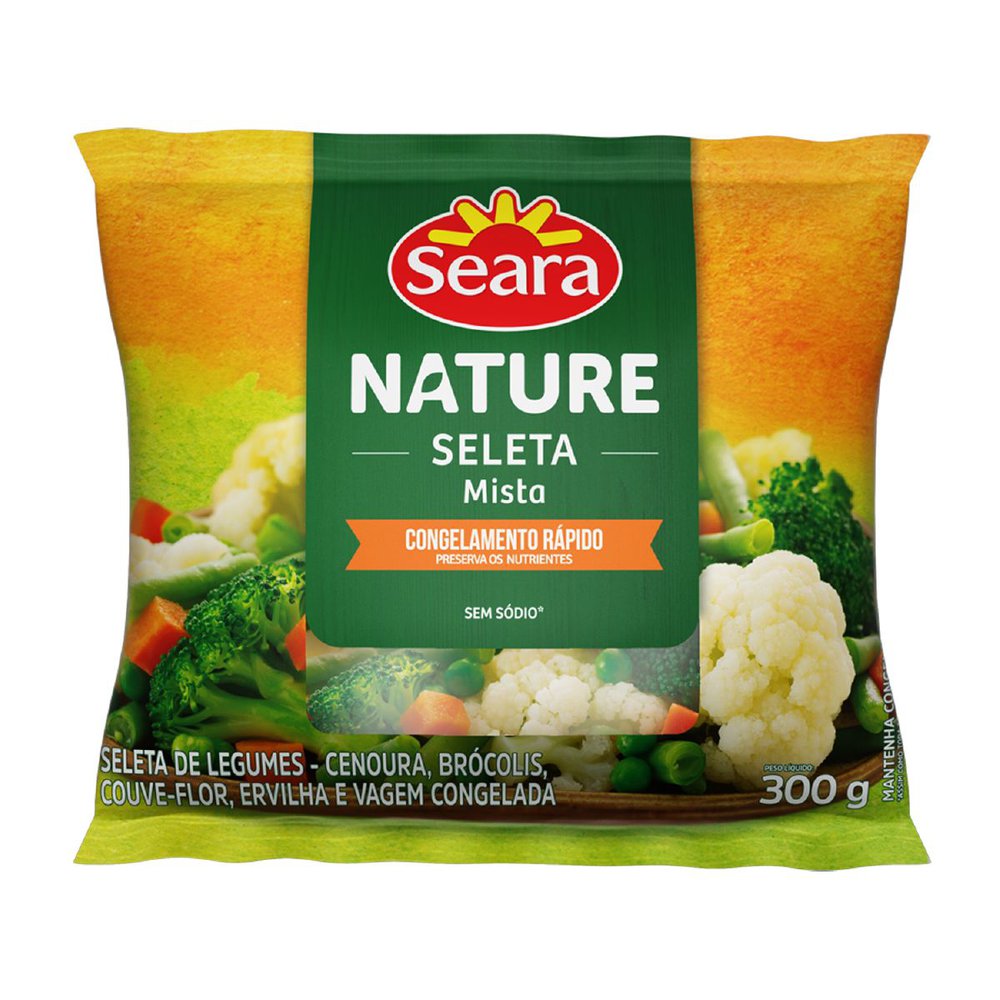 Seleta Mista Congelada Seara Nature 300G