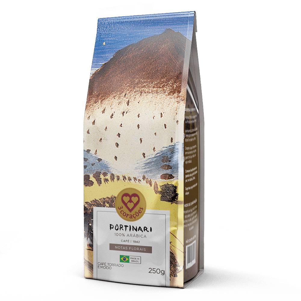 Café Portinari Notas Florais 3 Corações 250G