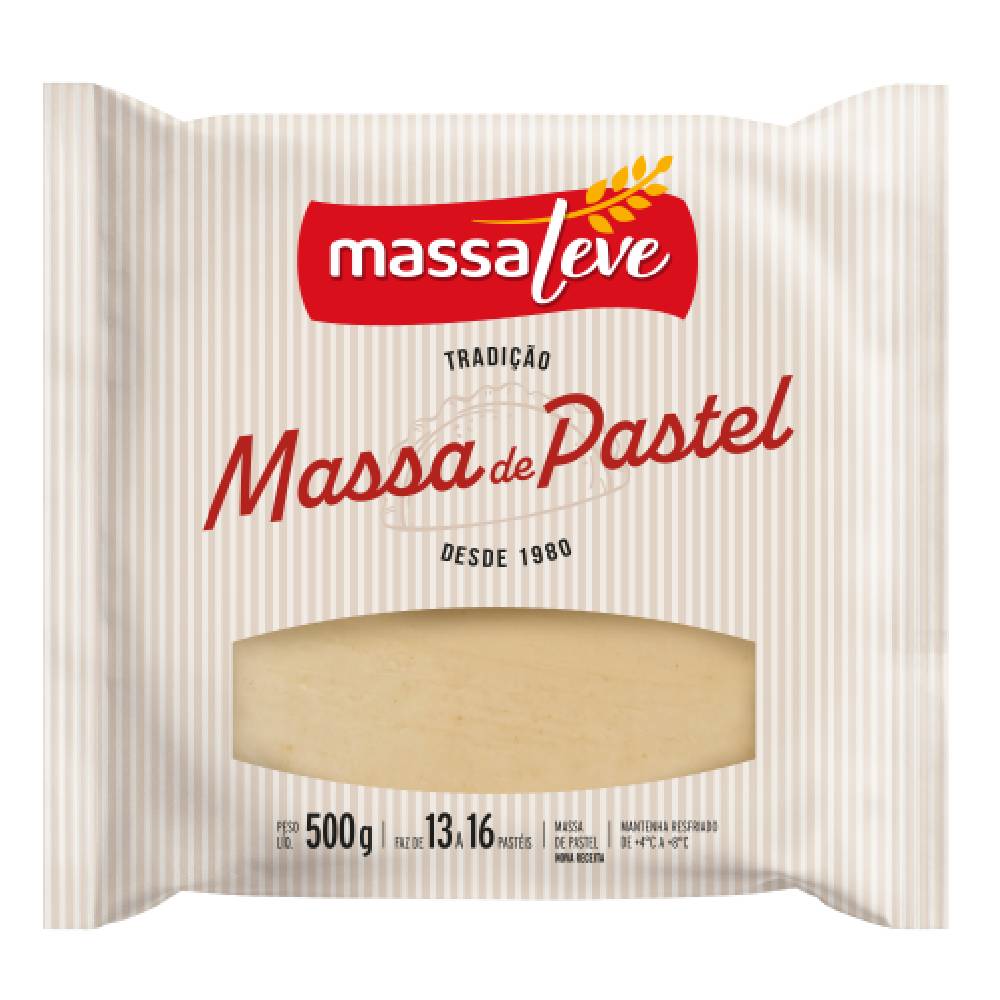 Massa de Pastel Discão Massa Leve 500g