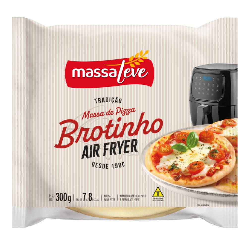 Massa para Pizza Brotinho Massa Leve com 8 Unidades 300g
