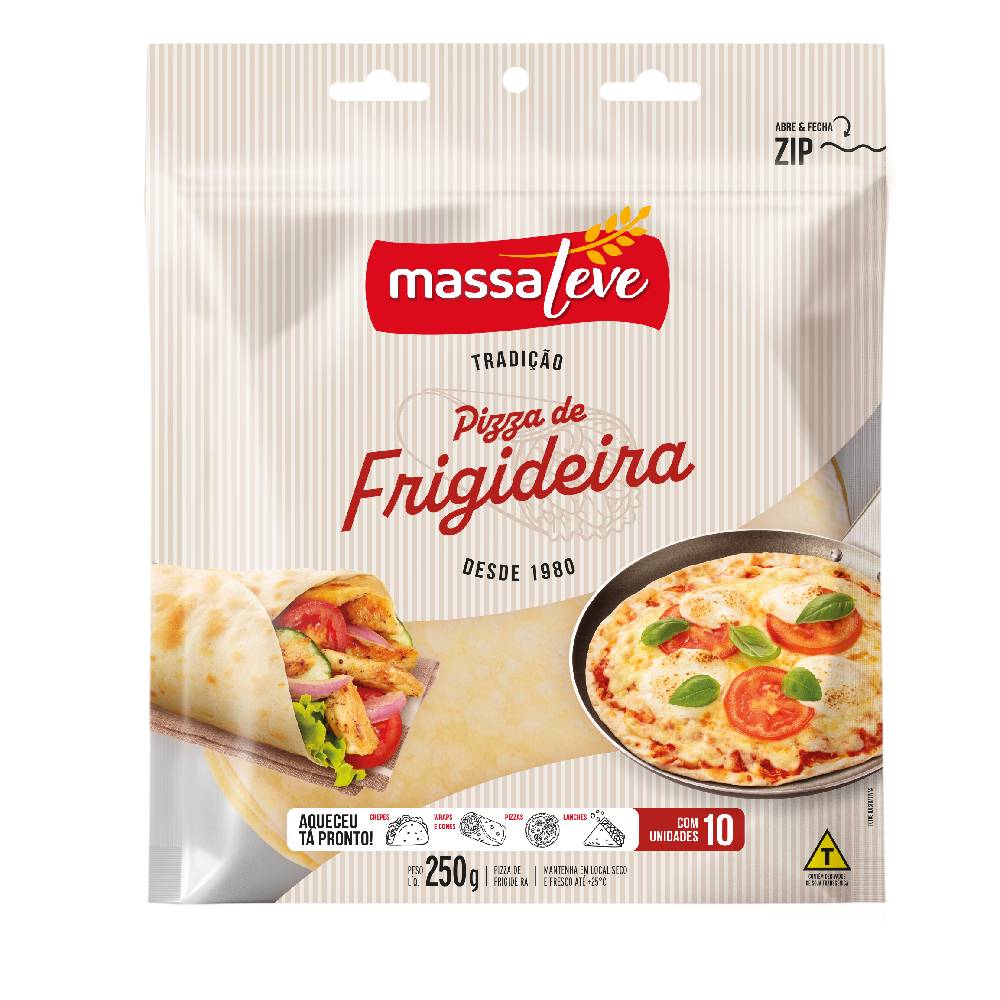 Pizza de Frigideira Massa Leve 250g